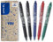 PILOT - Pack of 5 FriXion Ball Clicker 0,7 - Erasable Pen - Medium - Assorted Colors - 2 Black, 1 Blue, 1 Red, 1 Green,