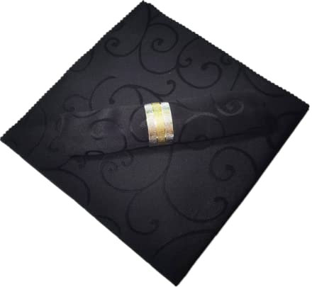 i-Sure Set of 4 Premium Polyester Square Napkins Black