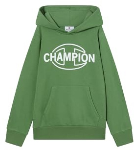 Champion Sudadera con Capucha para niño, Verde, M