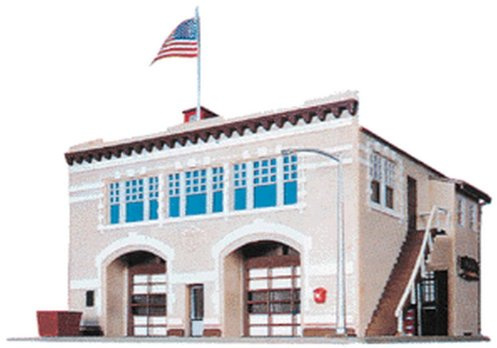 Life-Like Trains HO Scale Building Kits - Fire House