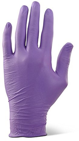 NITRILE EXAMINATION GLOVES POWDER FREE PURPLE L