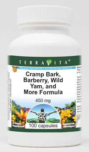 Cramp Bark, Barberry, Wild Yam, and More Formula - 450 mg (100 Capsules, ZIN: 512472)