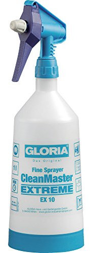 GLORIA Feinsprüher CleanMaster EXTREME EX 10 | Sprühflasche zur Reinigung und Desinfektion | Kompakter 1 L Handsprüher | Für Mittel mit pH-Wert 4-11 | Ölfest