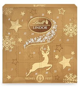 Lindt Lindor Calendrier de l'avent Calendrier de l'avent avec 24 mini boules de chocolat