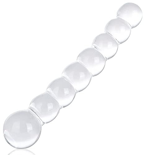 Anal plug Sextoysets für Men Glasdildo G-Punkt Stimulation Vagina Masturbation, Roluck Kristall Perlen Buttplug Transparent Analkugeln Analspielzeuge für Frauen Männer