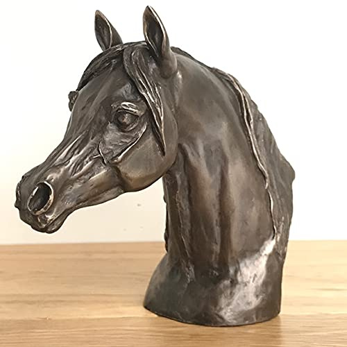 Harriet Glen Arab Horse Head sculpture in solid Cold Cast Bronze, designed, super quality home decoration and horse lover gift