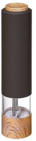 Modern Colour Electric Salt or Pepper Mill (Dark Grey)