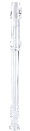 skola blockflöjt ABS 8 Hål Sopran Blockflöjt G Key Flöjt Student Nybörjare Blockflöjt (Color : White)