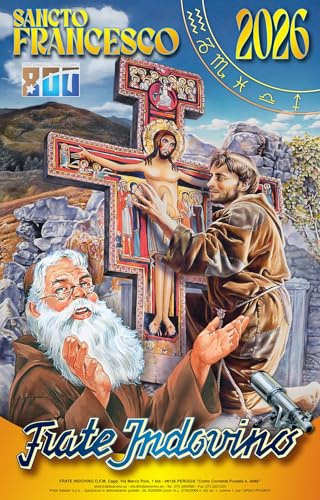 Calendrier Frère Indovino 2026 - Sancto Francesco - Nouveau calendrier + stylo à clic et signet