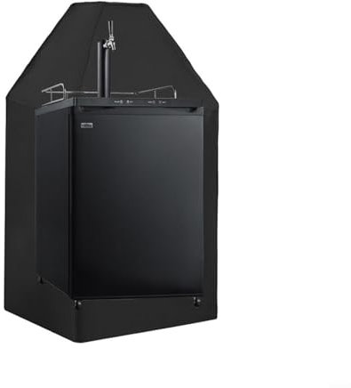 EpheyFIF Funda para dispensador de cerveza al aire libre, impermeable, a prueba de polvo, tela Oxford 420D, protector para torre de cerveza de un solo y doble grifo, 24.5 pulgadas de ancho x 26.5