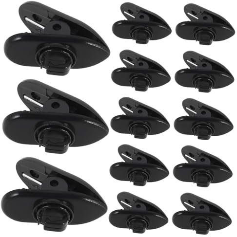 HOOTNEE 100pcs Rotatable Earphone Wire Clips Loss Headphone Holder for Sports Collar Clip for Mobile Earbuds Accessories