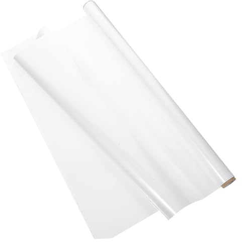 GLEAVI Feuille Electrostatique Autocollante pour Tableau Blanc Mural, Rouleau Effaçable à Sec en Plastique Blanc, Application Facile pour DIY et Décoration Maison