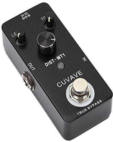 Pedal de Efecto Distorsión Full Metal, True Bypass, Alta Ganancia y Bajo Consumo - Sonido Limpio y Grueso, Ideal para Guitarras Eléctricas de Metal