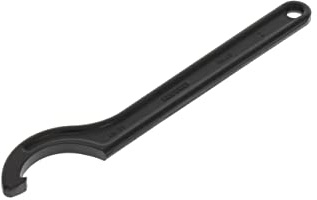 GEDORE Hakenschlüssel mit Nase, für Nutmuttern, SW 45-50 mm, Spitzen-Ø 5 mm, Schraubenschlüssel, 40 45-50