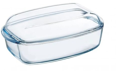 Pyrex Essentials Rectangular Bowl with Lid 45 Litres