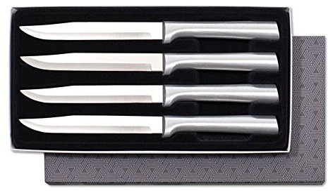 Rada Cutlery Four Utility/Steak Knives Gift Set (S55), 4-Piece Knife Set, Stainless Steel Blades, Silver Handle