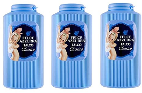 3x Paglieri Felce Azzurra Talco Classico Körperpuder Klassisch Talkum 500g