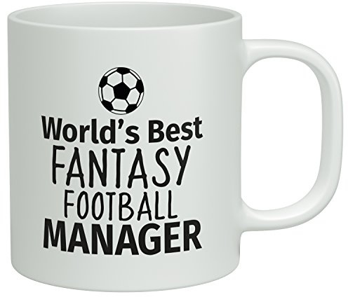 Shopagift World's Best Fantasy Football Manager White 10oz Novelty Gift Mug Cup