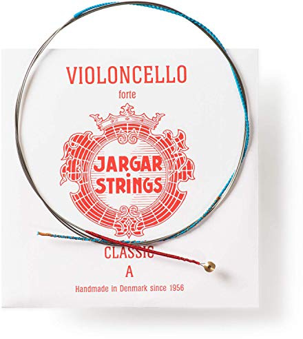 Jargar Classic A Chrome Steel - 4-String Set - Cello String - Forte - Gauge/Tension 0.76mm/18.5kp/40.7lbs