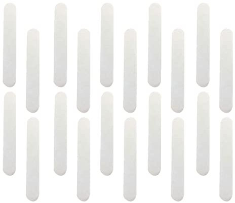 Perfeclan 20x Bandeau Intérieur Anti-Transpiration Réducteur de Taille de Chapeau Casquettes Bonnet pour Enfant, Blanc, 23,5x3,7cm