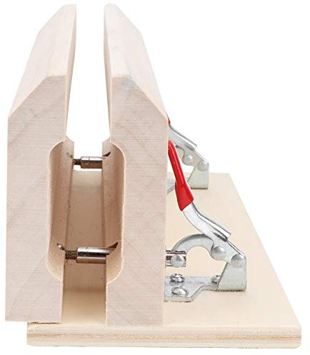 Professionelle DIY Holz Leder Arbeits Craft Clip Leathercraft Clamp Tisch Desktop Lederschnürung Stitching Halteclip Tool für die Lederverarbeitung