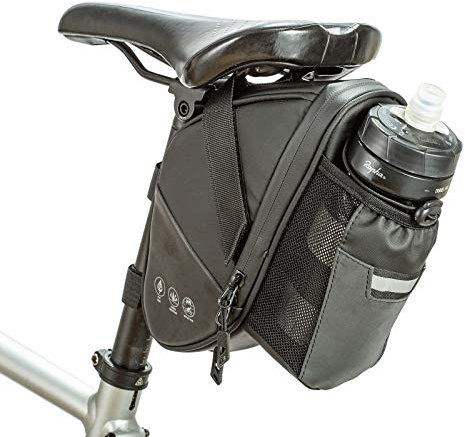 UBORSE Bike Rear Seat Bag - Waterproof Cycling Under Seat Storage Bag With Water Bottle Pocket - MTB & Road Bike Accessory