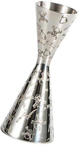 MagiDeal Bicchieri da Barista Jigger Cocktail Misurino Acciaio Inossidabile 30 / 60ml Barware