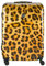 Princess Traveller Animal Print - Reisekoffer - Leopard - Groß - 76 cm - Doppelräder - Hartschalen Trolley (Gelb, Große Reisekoffer)