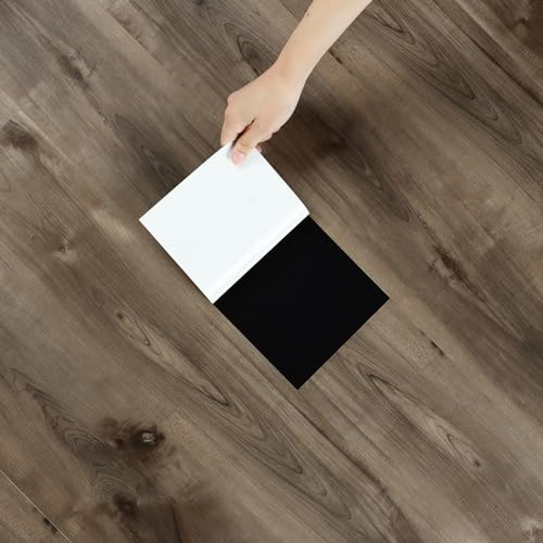 Yullpaper 24 Stück PVC Bodenbelag Holzoptik Klebefliesen Boden Selbstklebend Hellbraunes Venylbodenbelag Klick Küche Schlafzimmer Selbstklebende Fliesen Boden Holz Vintage Vinylboden 90cm x 15cm