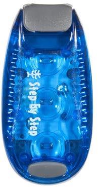 Step by Step LED-Sicherheitsklemmleuchte, blau, reflektierend, wasserdicht, 3-Leucht-Modi, Befestigung per Clip, 3 Einstellungen vorhanden für bessere Sichtbarkeit in der Dunkelheit