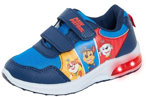Paw Patrol Boys Light Up Sport Trainers Yellow/Blue/Red EU 28 / UK 10 Child