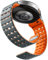 Bandletic Magnet Sport Armband kompatibel mit Samsung Galaxy Watch 6/5/4/7 40mm 44mm/ FE 40mm/ 6 Classic 43mm 47mm/ 5 Pro 45mm/ 4 Classic 42mm 46mm Grau Orange