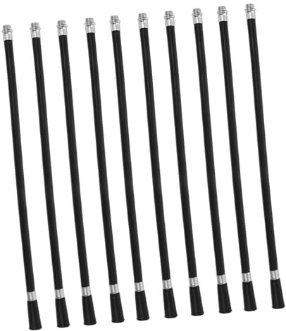 TEHAUX 10 Stück Feuerlöschschlauch Ersatzdüse 4kg Standard Metallkopf Flexibel Dickwandig Kunststoff Kompatibel Für Wasserlöscher Brandschutz Notfall