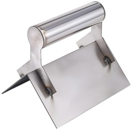 Paleta de esquina de acero inoxidable para bordes lisos de pared, mango ergonómico para un agarre cómodo, herramienta de construcción profesional