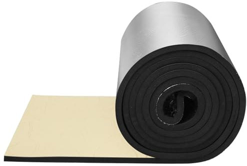 Aislamiento acústico de Caucho y plástico, Lana Aislante de 1 m de Largo para Tejas de Acero de Color, fácil de Instalar, 5/10/15/20/25/30/40/50 mm (1 m x 1 m x 30 mm)