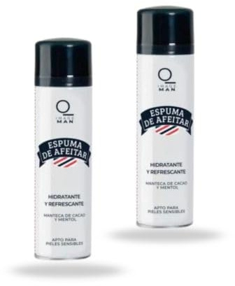 Pack 2 espumas de afeitar 250 ml. Fórmula suave que facilita el afeitado diario y cuida la piel.