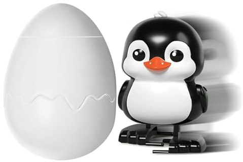 Wind Up Dance Toy - Novelty Interactive Egg Shape Mechanical Jumping Animal | Animated Figure for Home Birthday School Office Boys Enthusiasts Fans Girls AM