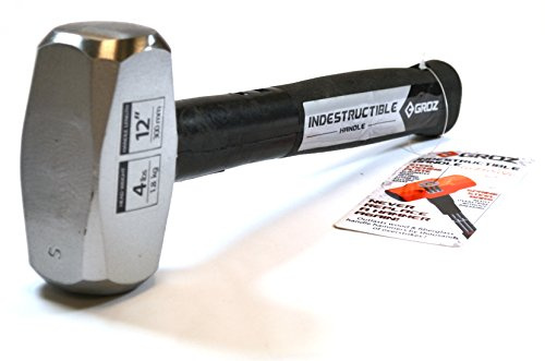 Groz 34551 12 Indestructible Striking Hammer, 4 lb, Soft 30 HRC