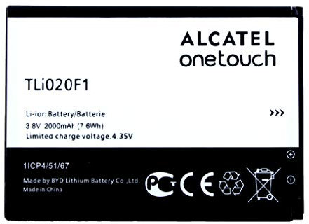 Original Alcatel-Akku TLi020F1 kann TLi019B2, TLi020A1, TLi020G1 ersetzen, kompatibel mit Alcatel One Touch 7040D, Alcatel One Touch 7041, Alcatel One Touch 7041X, Alcatel One Touch Pop C7, Alcatel OT-7040, Alcatel OT-7040D, Alcatel OT-7041, Alcatel OT-7041X