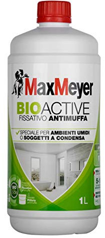 MaxMeyer Fissativo Antimuffa all'acqua per interni Bioactive Incolore, 1 L