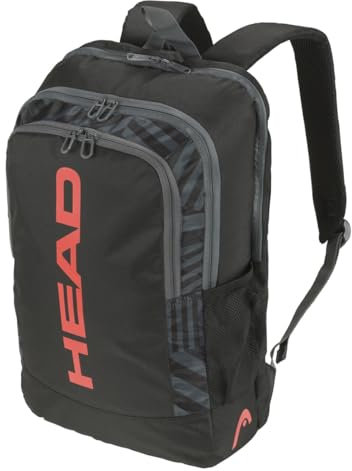 HEAD Backpack Sac à Dos de Base Unisex, Noir/Orange, 17L
