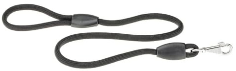 Ferplast Guinzaglio per Cani SPORT, Guinzaglio Lungo per Cani, Lunghina 2 m, Guinzaglio Addestramento, Guinzaglio in Cordino di Nylon con Moschettone e Maniglia, Lunghezza 2 metri, Nero