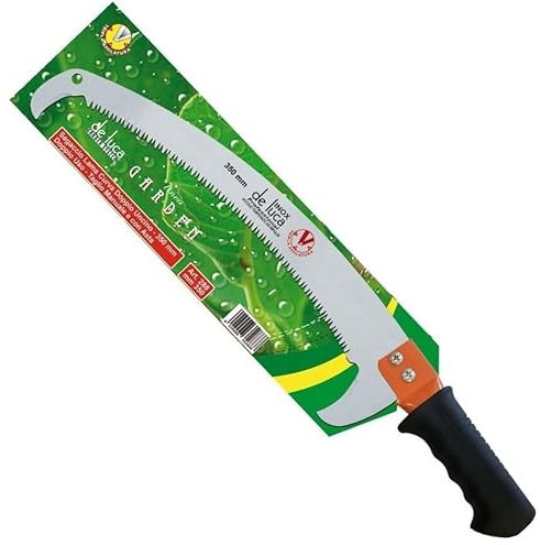 SEGA SEGACCIO FISSO LAMA CURVA TRIPLA AFFILATURA DOPPIO UNCINO 350 mm DE LUCA