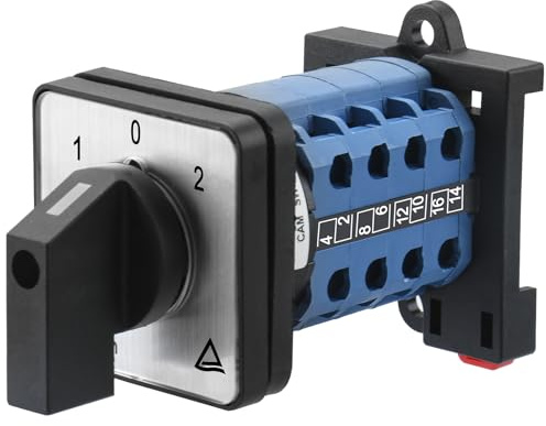 Heschen Universell kamomkopplare, LW28–20/D404.4-B11R, 660 V 20 A, 3 positioner, 4 faser, 16 terminaler, CE/TUV listad