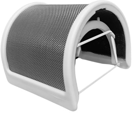 ibasenice Filtro Antiviento de Micrófono U Shape para Grabación Reducción de Ruido Compatible con Micrófonos de Mano y Accesorios de Estudio Color Blanco