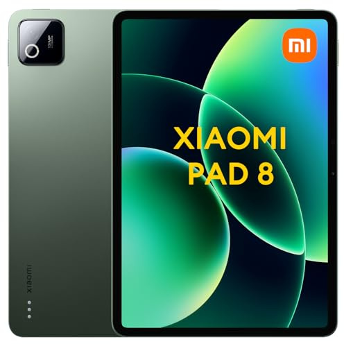 XIAOMI Pad 8 8GB+128GB, 11.2 144Hz 3.2K Crystal-clear Display, 9200mAh (typ) Large Battery, Snapdragon® 8s Gen 4, HyperAI, 45W Turbo Charging Pine Green (No In-box Charger)