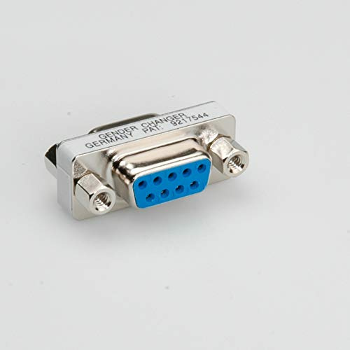 ROLINE Mini Gender Changer, 9-Broches F - F - Adaptateur pour Câble (9-Broches F - F, 12 x 30 x 17 mm)