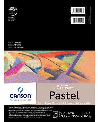 Artist Series MI-TEINTES Pastel 6 ASSTD Colors 24 SHTS 9X12