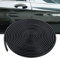 Protection de Bord de portière de Voiture en Caoutchouc sans Colle - Accessoires de Voiture en Caoutchouc en Forme de U - pour berlines, camions, VUS, ATV, Bateaux (10M, Noir)