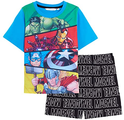 Marvel Boys Avengers Short Pyjamas Blue 5-6 Years